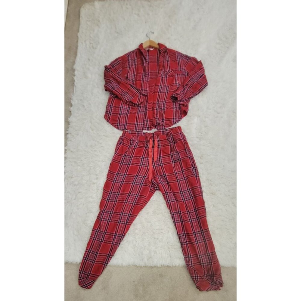Victorias Secret Red Plaid Pajama Set L/XL